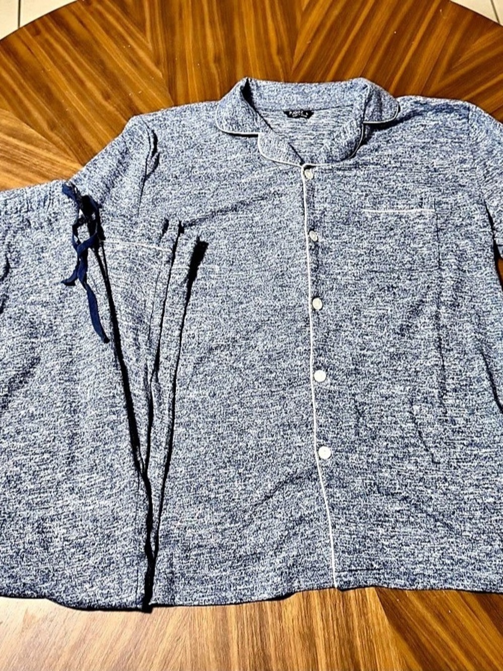 Men’s J.Crew Blue & White Shirt and Pants Set